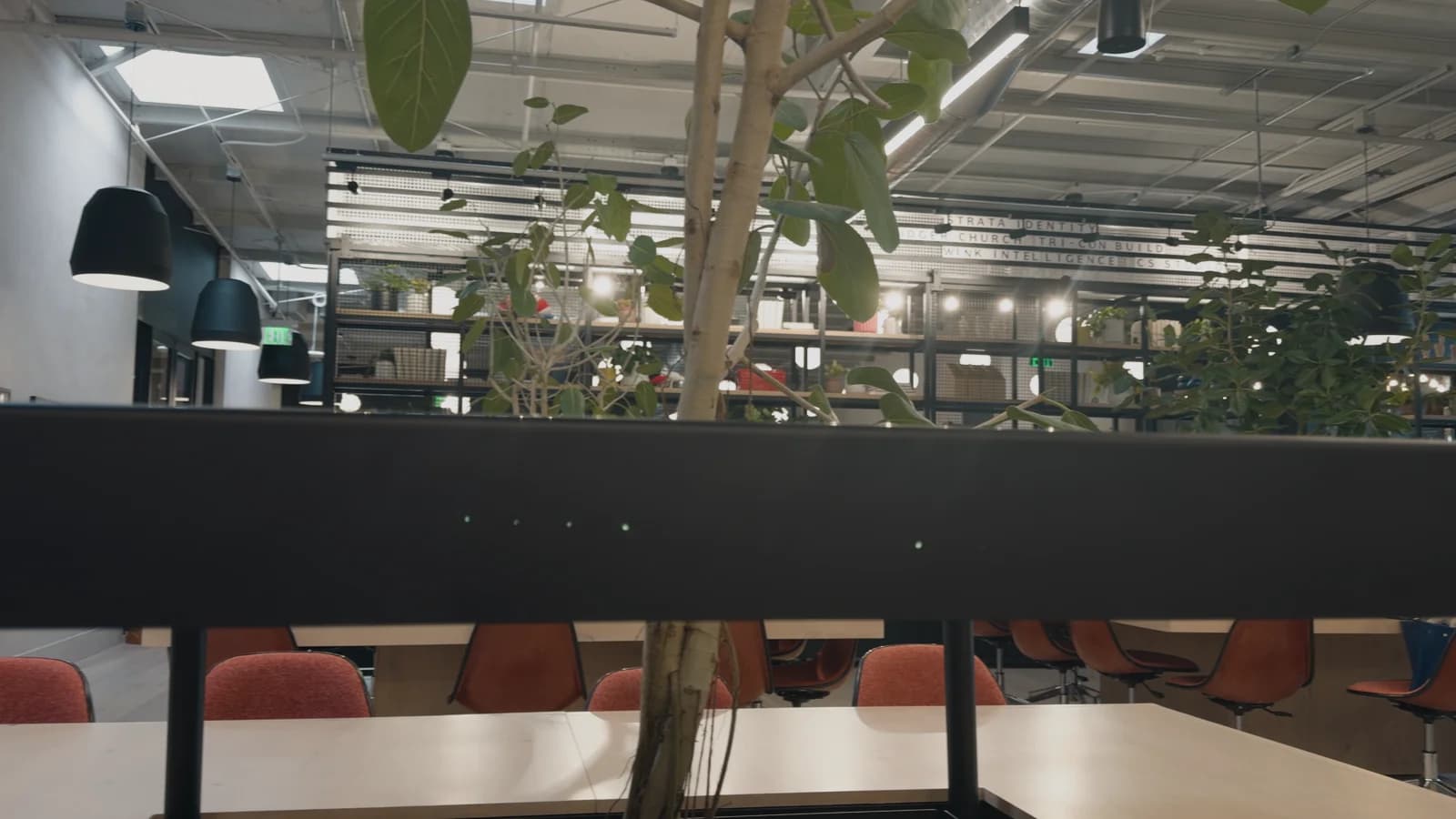 Print on an office recorded in Apple Log
